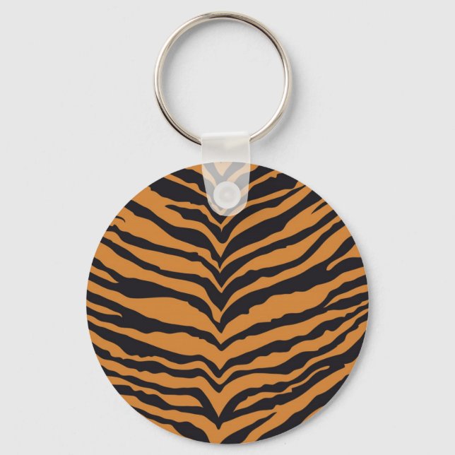 Tiger Print Key Ring (Front)