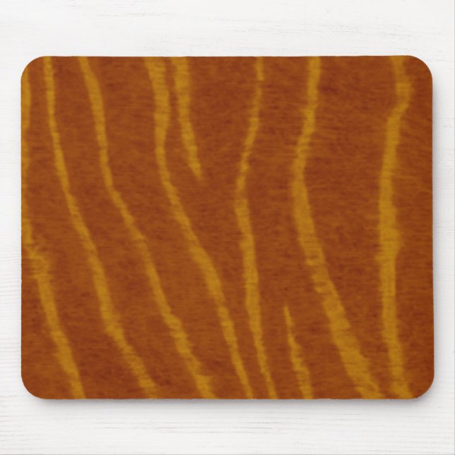 Tiger Print Pattern Mouse Pad (Front)