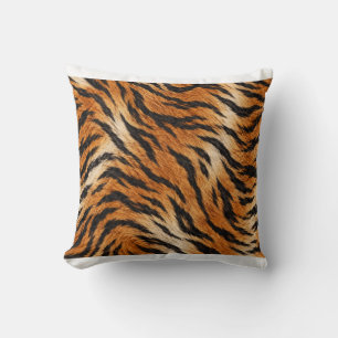 Tiger Print Pillow Wild Animal Bedding