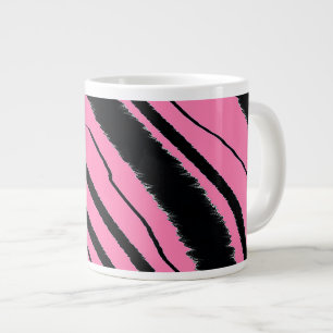 Tiger Print Pink Large Coffee Mug