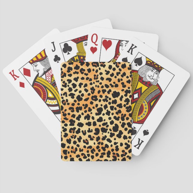 Tiger Print Playing Cards (Back)