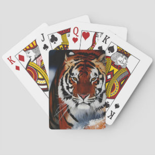 Tiger Print Playing Cards