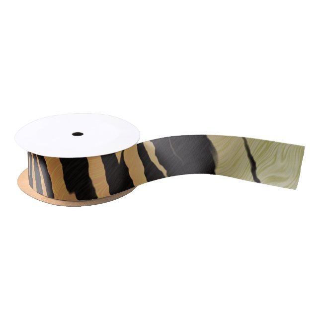 Tiger Print Satin Ribbon (Spool)