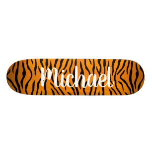 Tiger Print Skateboard