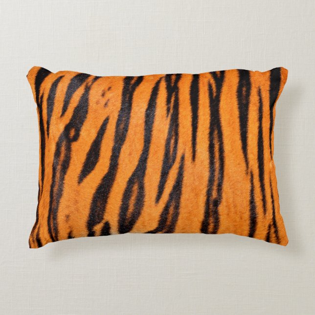 Tiger print texture decorative cushion (Front)