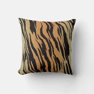 Tiger Print Throw Pillow
