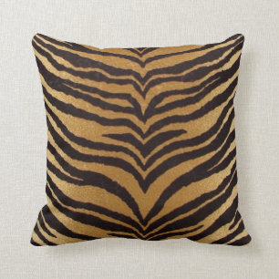 Tiger Print Throw Pillow