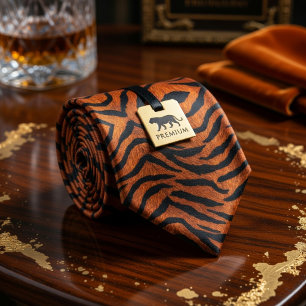 Tiger Print  Tie