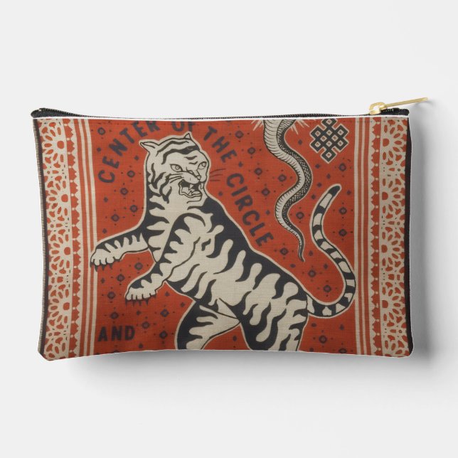 Tiger Printed Purse  (Back)