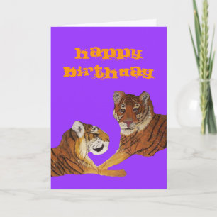 Tiger Purrfect Love Card