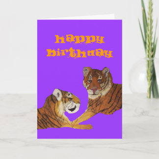 Tiger Purrfect Love Card