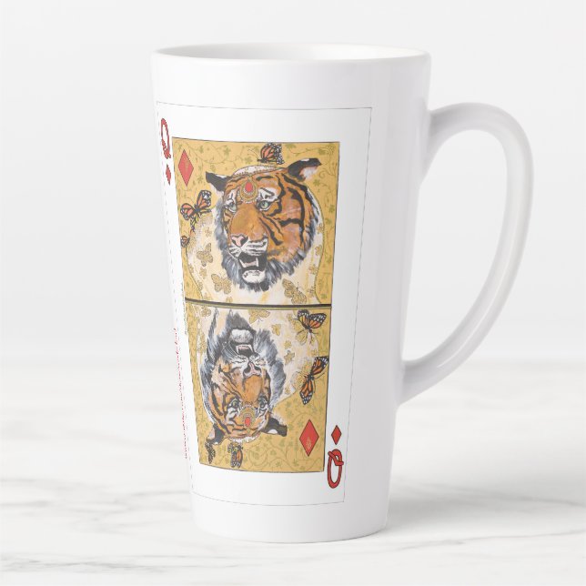 Tiger Queen Tall Latte Mug (Right)