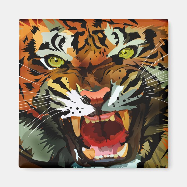 Tiger Roar Magnet (Front)