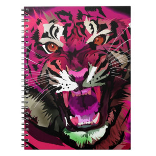 Tiger Roar - Pink Notebook