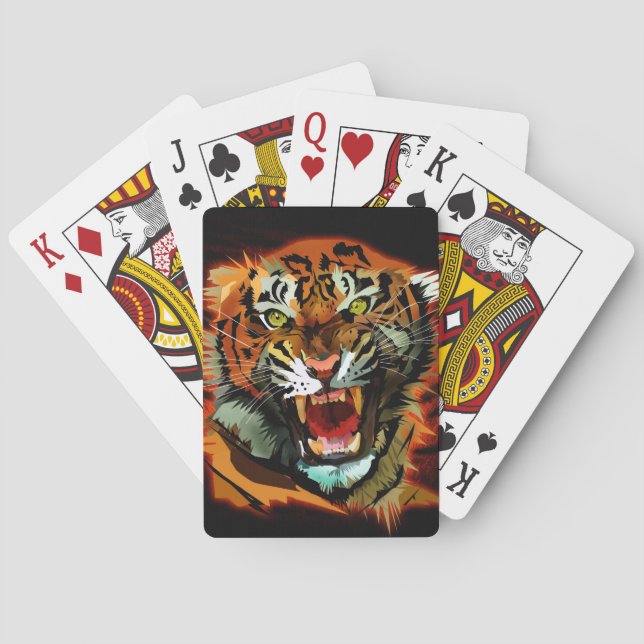 Tiger Roar Playing Cards (Back)