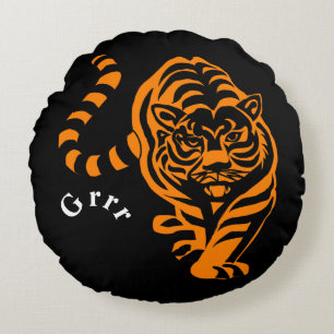 Tiger Round Cushion