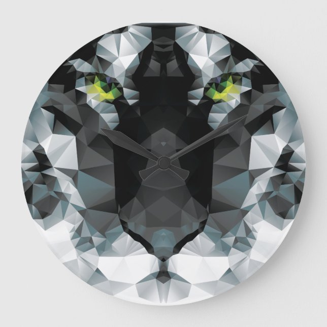 Tiger Round (Large) Wall Clock (Front)