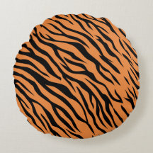Tiger Round Throw Pillow (16")