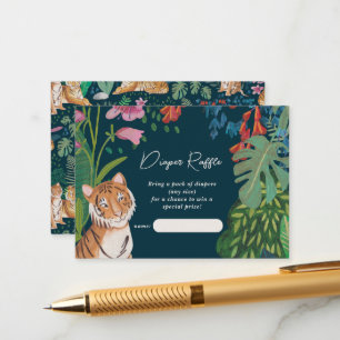 Tiger Safari Baby Shower Diaper Raffle Enclosure