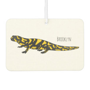 Tiger salamander cartoon illustration car air freshener