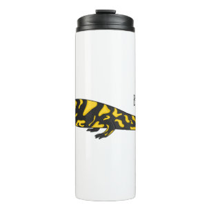 Tiger salamander cartoon illustration  thermal tumbler