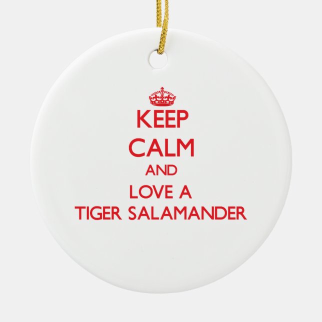 Tiger Salamander Ceramic Tree Decoration (Front)