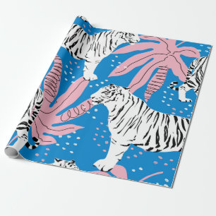 Tiger seamless pattern,wild animal background,tren wrapping paper