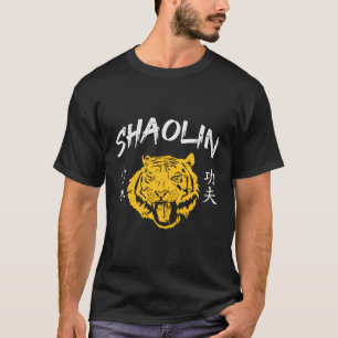 Tiger Shaolin Kung Fu Chinese Symbol Wushu Mial T-Shirt