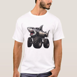 Tiger Shark Monster Truck T-Shirt