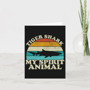 Tiger Shark My Spirit Animal - Vintage Fish Fishin Card