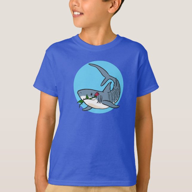 Tiger Shark Tango Rose T-Shirt (Front)
