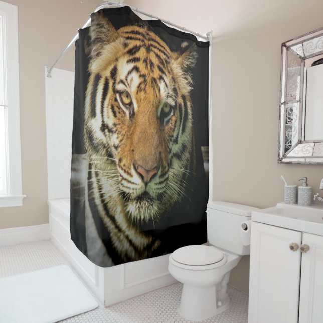 tiger shower curtain (In Situ)