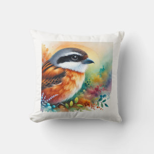 Tiger Shrike 260824AREF131 - Watercolor Cushion