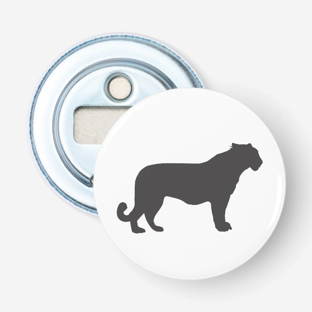 Tiger Silhouette Bottle Opener (Front)