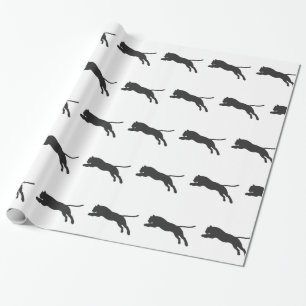 Tiger silhouette - Choose background colour Wrapping Paper