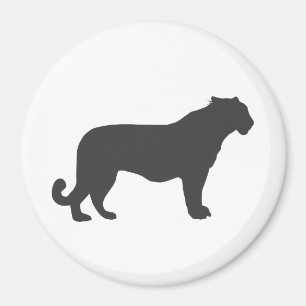 Tiger Silhouette Magnet