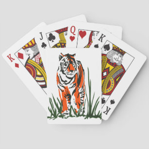 Tiger Silkscreen Playing Cards