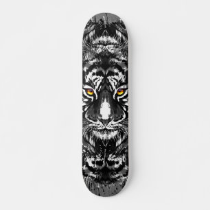 Tiger Skateboard   Black and White Tiger Drawing