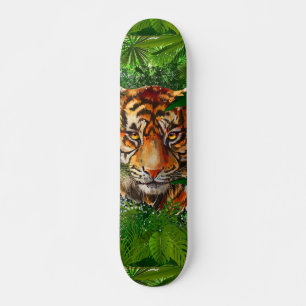 Tiger Skateboard   Nature Jungle Tiger Head