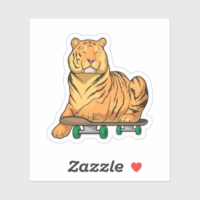 Tiger Skater Skateboard (Sheet)