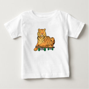 Tiger Skater Skateboard Baby T-Shirt