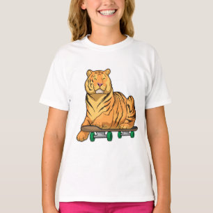 Tiger Skater Skateboard T-Shirt