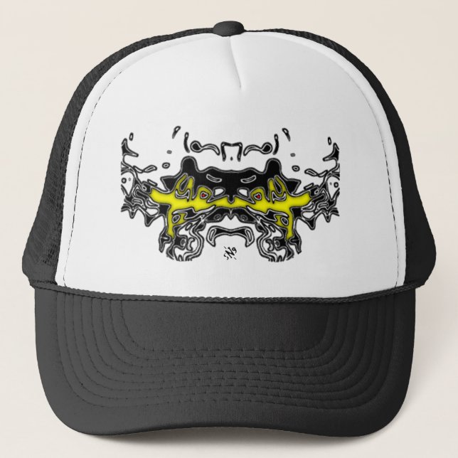 Tiger Sketch (Yellow 2) Trucker Hat (Front)