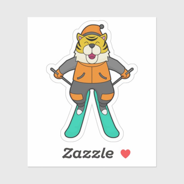 Tiger Skier Ski (Sheet)