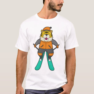 Tiger Skier Ski T-Shirt