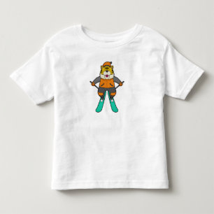 Tiger Skier Ski Toddler T-Shirt