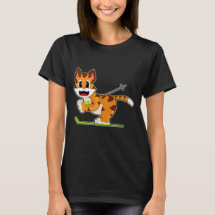 Tiger Skier Ski Winter sports T-Shirt