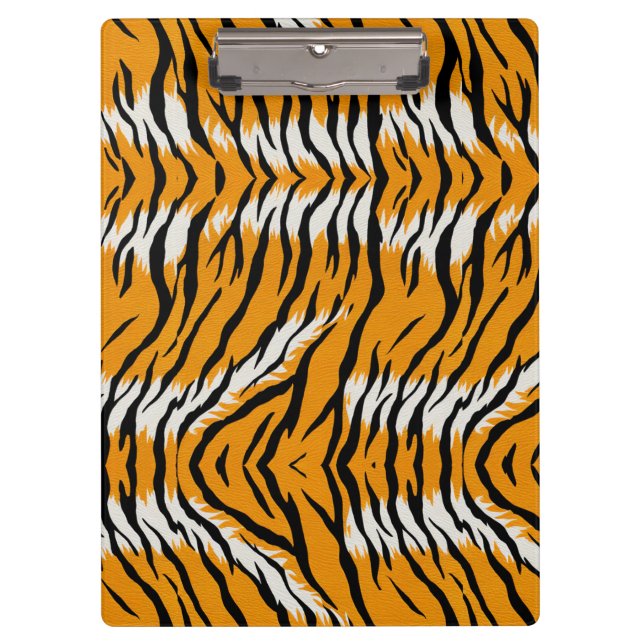 Tiger Skin Animal Print Pattern Design  Clipboard (Front)