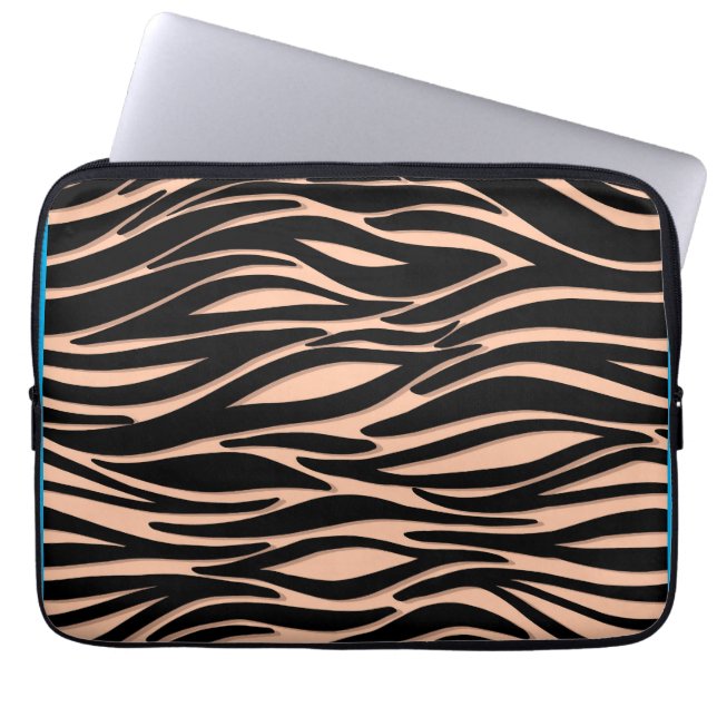 Tiger Skin Background Laptop Sleeve (Front)