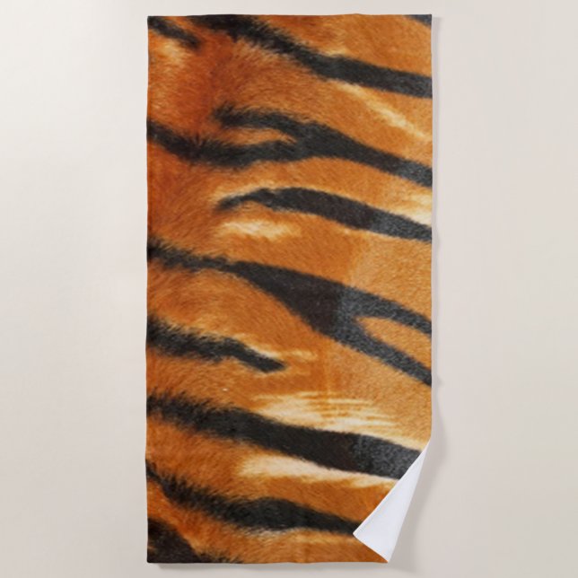 TIGER SKIN BEACH TOWEL (Front)
